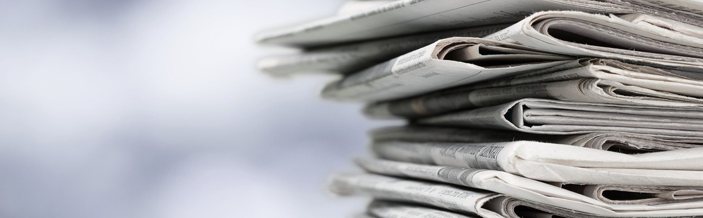 Stack of newspapers